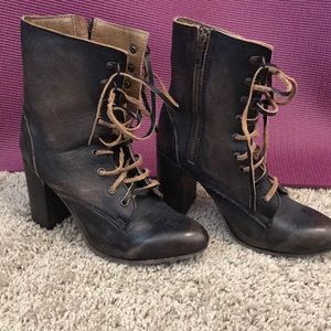 Free Bird Distressed Leather Booties